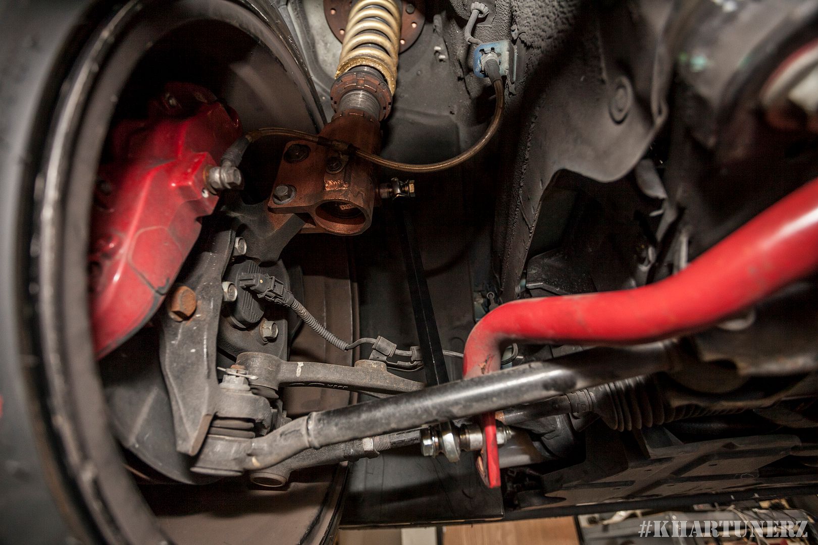 Enthuspec adjustable front endlinks and solid aluminium diff mounts